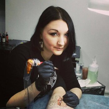 Tattoo artist Natalya Addams