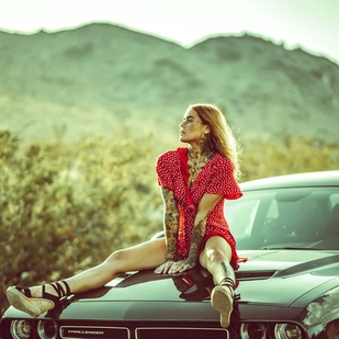 🔥 Hot photos, model's portfolio  #33782 Tattoo model Polly Ellens