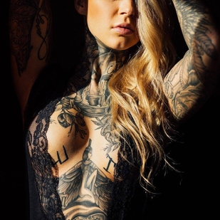 🔥 Hot photos, model's portfolio  #34091 Tattoo model Daniela Bittner