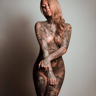 🔥 Hot photos, model's portfolio  #34085 Tattoo model Daniela Bittner