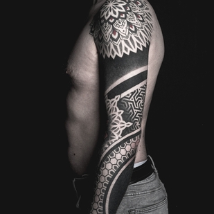 Male Black Ornamental tattoo on Sleeve #38171 | Tattoo Artist Oni.hori