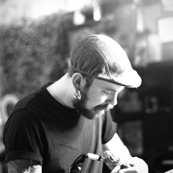 Tattoo artist Daniil Kalyaev
