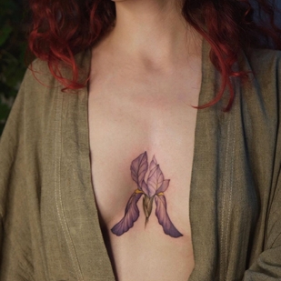 Female Color Botanical tattoo #44757 | Tattoo Artist Aleksandra Vorobeva