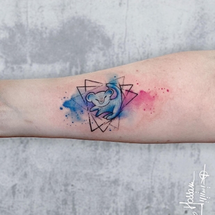 Black and Grey Watercolor tattoo #45516 | Tattoo Artist Hossam tattoos