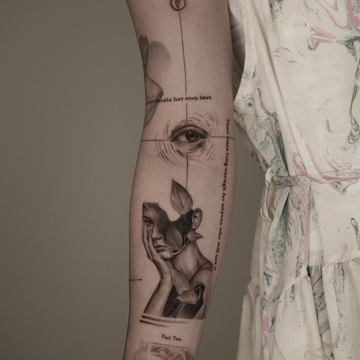 Realism and Lines: The Enigma of Tae's Tattoos