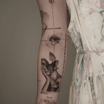 Realism and Lines: The Enigma of Tae's Tattoos