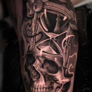 Male Black and Grey Chicano tattoo #75912 | Tattoo Artist Sasha Hugo