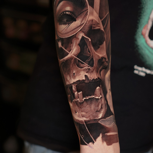 Black  tattoo on Forearm #76425 | Tattoo Artist Kirill Matusevich