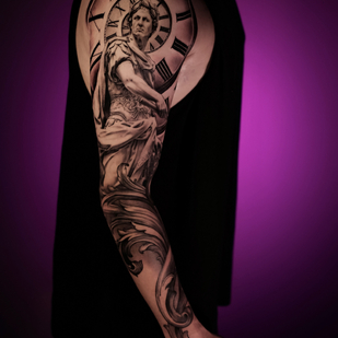 Male Black and Grey Realism tattoo on Sleeve #77834 | Tattoo Artist Aleksey Titov