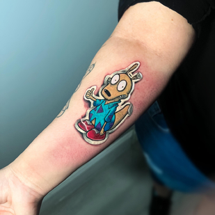 Female  Sticker tattoo on Forearm #78478 | Tattoo Artist Diego Conci