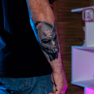 Male Black and Grey Realism tattoo on Forearm #79547 | Tattoo Artist Sergey Proshkin