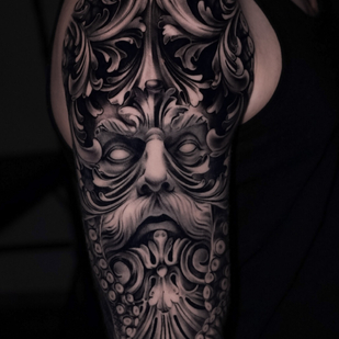 Male Black and Grey Realism tattoo on Shoulder #79686 | Tattoo Artist Aleksey Titov