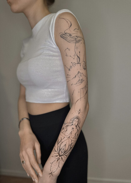 Tattoo Idea # Tattoo Artist Zhenya Loginova
