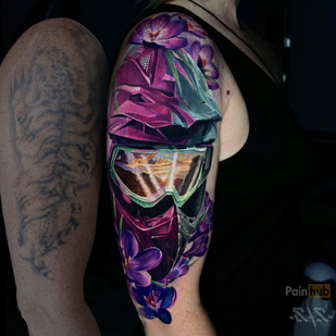 Female Color Realism tattoo on Shoulder #80301 | Tattoo Artist Sergey Krivov