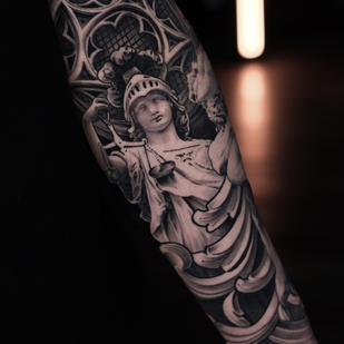 Male Black and Grey Realism tattoo on Forearm #80729 | Tattoo Artist Aleksey Titov