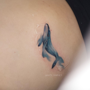 Female Color Watercolor tattoo on Side #80757 | Tattoo Artist Ekaterina Garnet / Katy Garnet