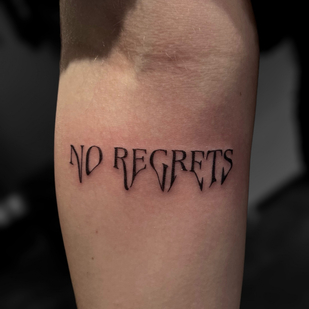 Lettering tattoo #80985 | Tattoo Artist Claudia Fedorovici