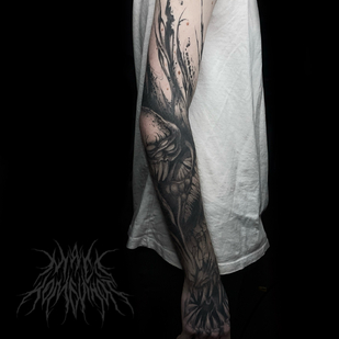 Male Black Graphic tattoo #81228 | Tattoo Artist Maxim zaycev_ink