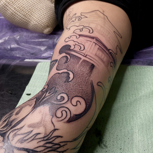 Female Black Japanese tattoo on Shoulder #81240 | Tattoo Artist Maxim zaycev_ink