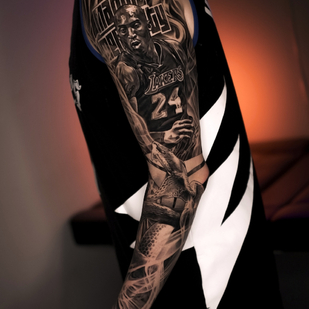 Male Black and Grey Realism tattoo on Sleeve #81727 | Tattoo Artist Aleksey Titov
