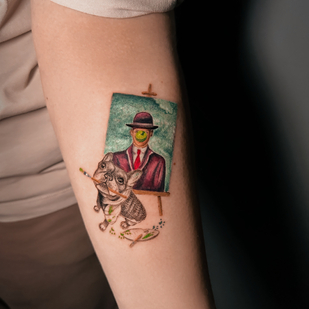 Female Color Miniature tattoo on Forearm #81733 | Tattoo Artist Lyubov Karmanova