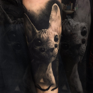 Female Black Realism tattoo on Forearm #81954 | Tattoo Artist Dislike