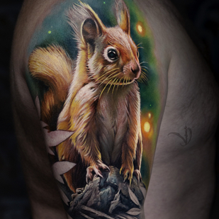 Male Color Realism tattoo on Shoulder #81982 | Tattoo Artist Dmitriy Varlakov