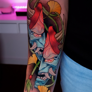 Female Color Neo-traditional tattoo on Sleeve #82294 | Tattoo Artist Alena Lang