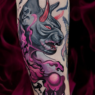 Female Color Author's Style tattoo on Forearm #82384 | Tattoo Artist Ksenya Bugimen