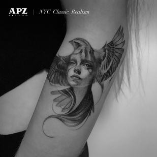 Female Black and Grey Realism tattoo on Forearm #86000 | Tattoo Artist Apz Tattoo