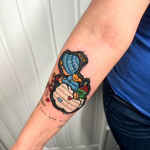 Female  Patch tattoo on Forearm #89985 | Tattoo Artist Diego Conci