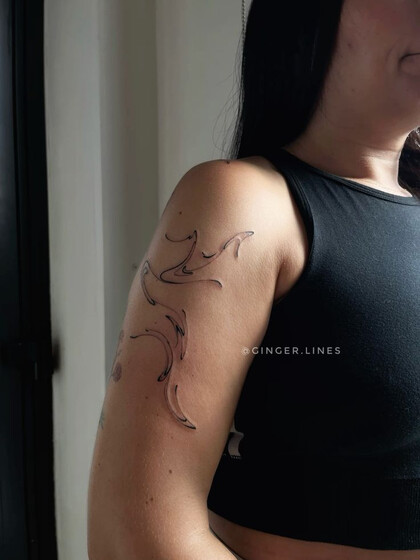 Tattoo Idea # Tattoo Artist Ginger Lines / Anna