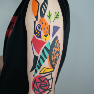 Male  Illustrative tattoo #83711 | Tattoo Artist Marta Kudu