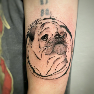 Male Black and Grey Illustrative tattoo on Forearm #85737 | Tattoo Artist May