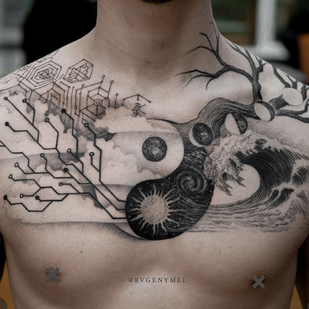 Black Graphic tattoo #86405 | Tattoo Artist Mel (evgenymel,evgenii malgin)