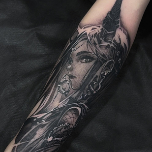 tattoo #90892 | Tattoo Artist Spray Gun