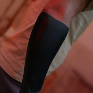 Male Black Blackwork tattoo on Sleeve #84306 | Tattoo Artist Vik Prokhorov