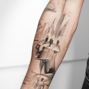 Black and Grey  tattoo #86649 | Tattoo Artist Vytautas Vy