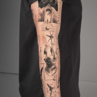 Black and Grey  tattoo #86663 | Tattoo Artist Vytautas Vy