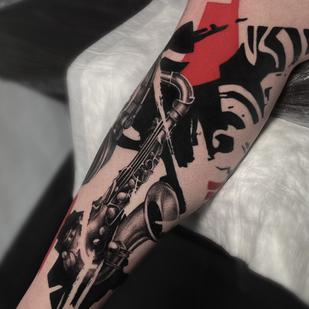 Trash Polka tattoo #84563 | Tattoo Artist Alexander Mironenko
