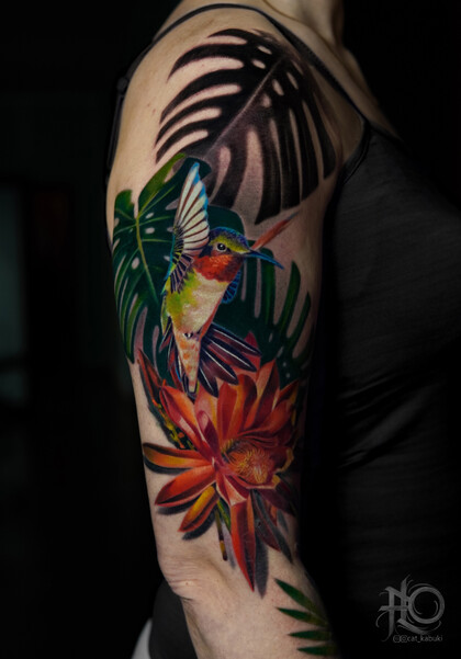 Tattoo Idea # Tattoo Artist Anastasiya Yusupova CAT_KABUKI