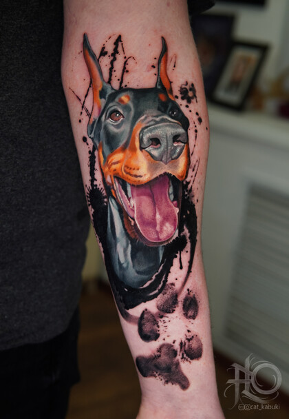 Tattoo Idea # Tattoo Artist Anastasiya Yusupova CAT_KABUKI