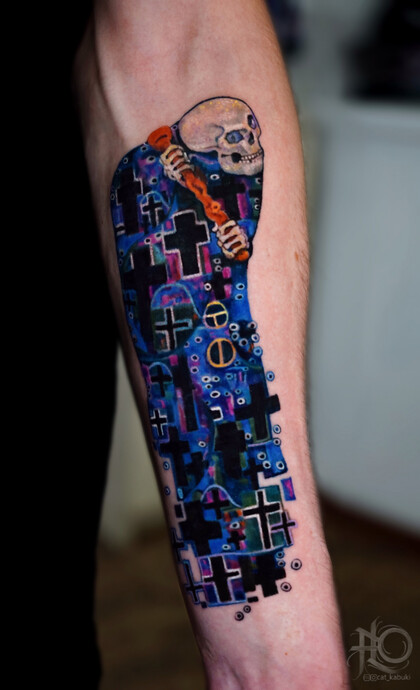 Tattoo Idea # Tattoo Artist Anastasiya Yusupova CAT_KABUKI