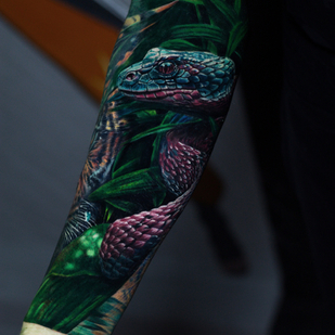 Male Color Realism tattoo on Forearm #84266 | Tattoo Artist Andrey Indigo