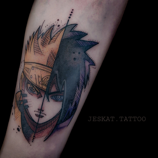 Male Color Anime tattoo on Forearm #83516 | Tattoo Artist Anton Kurochkin