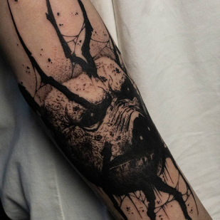 Female Black Graphic tattoo #87014 | Tattoo Artist Denis Piligrim