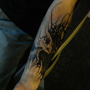 Male Black Graphic tattoo #87019 | Tattoo Artist Denis Piligrim