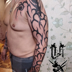 Black  tattoo #87573 | Tattoo Artist Dmitriy Kobelev