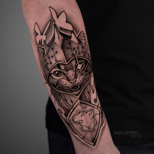 Male Black Whipshading tattoo on Forearm #88794 | Tattoo Artist Igor Hacayuk