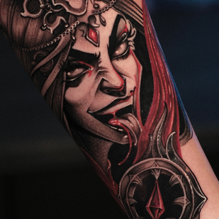 Female Color Graphic tattoo on Forearm #85250 | Tattoo Artist Marusya